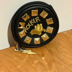 Black and Gold Rocker Coin Purse